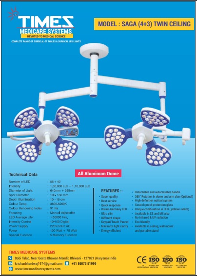 MODEL : SAGA (4+3) TWIN CEILING